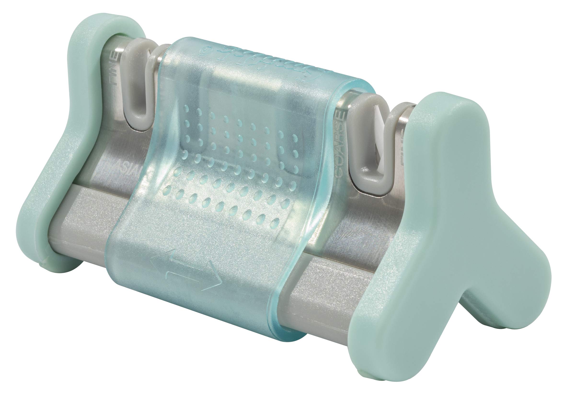 Afiador De Facas Smith's Slide Sharp Edge Grip 4 Slots Turquesa