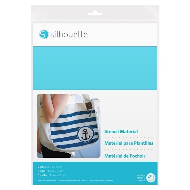 Folhas de Stencil Adesiva - Silhouette - A4 - 6 Unids.