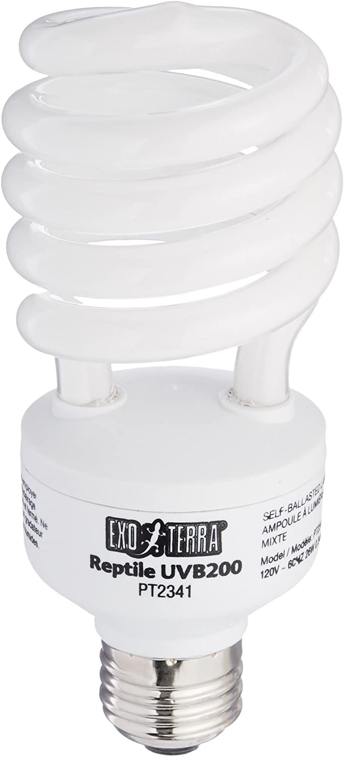 Exo Terra Uvb 200 Lâmpada Fluorescente Compacta Intensa, 26 Watts