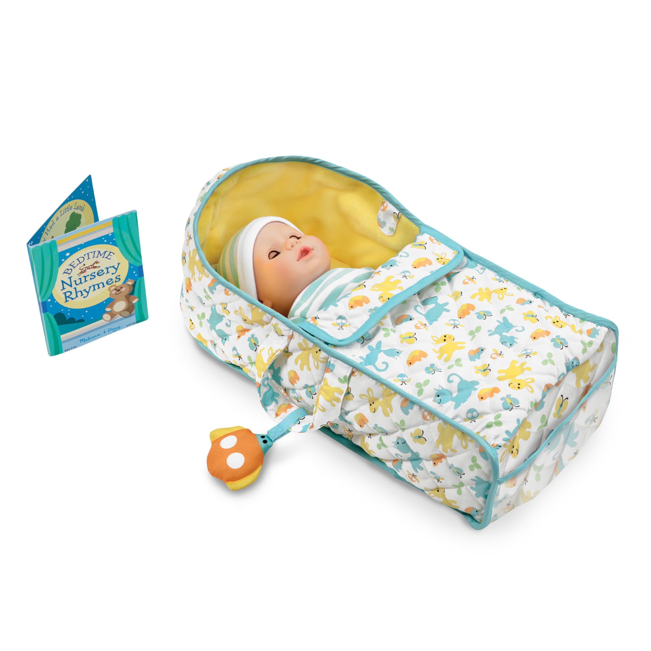 Bassinet Play Set Melissa &amp; Doug Mine To Love Para Bonecas De Mais De 3 Anos