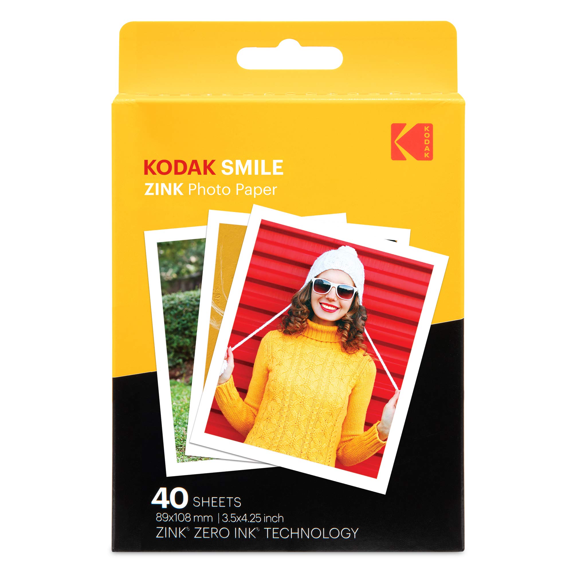 Papel Fotográfico Kodak Premium Zink 3,5x4,25 Polegadas 40 Folhas