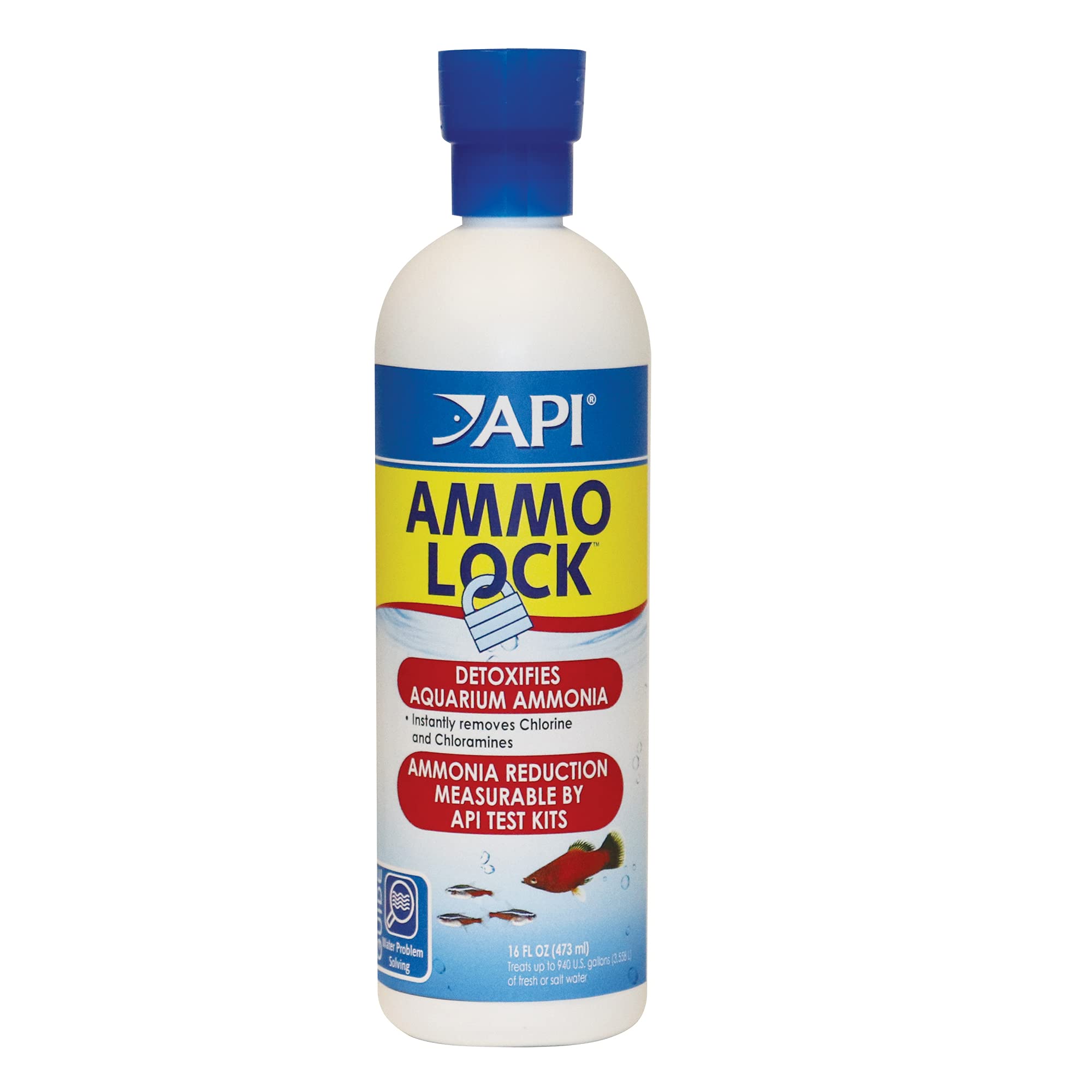 Desintoxicante De Amônia Api Ammo-lock Para Água Doce/água Salgada 473 Ml