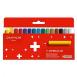 Pastel Oleoso Permanente Caran D Ache Swisscolor 15 Cores
