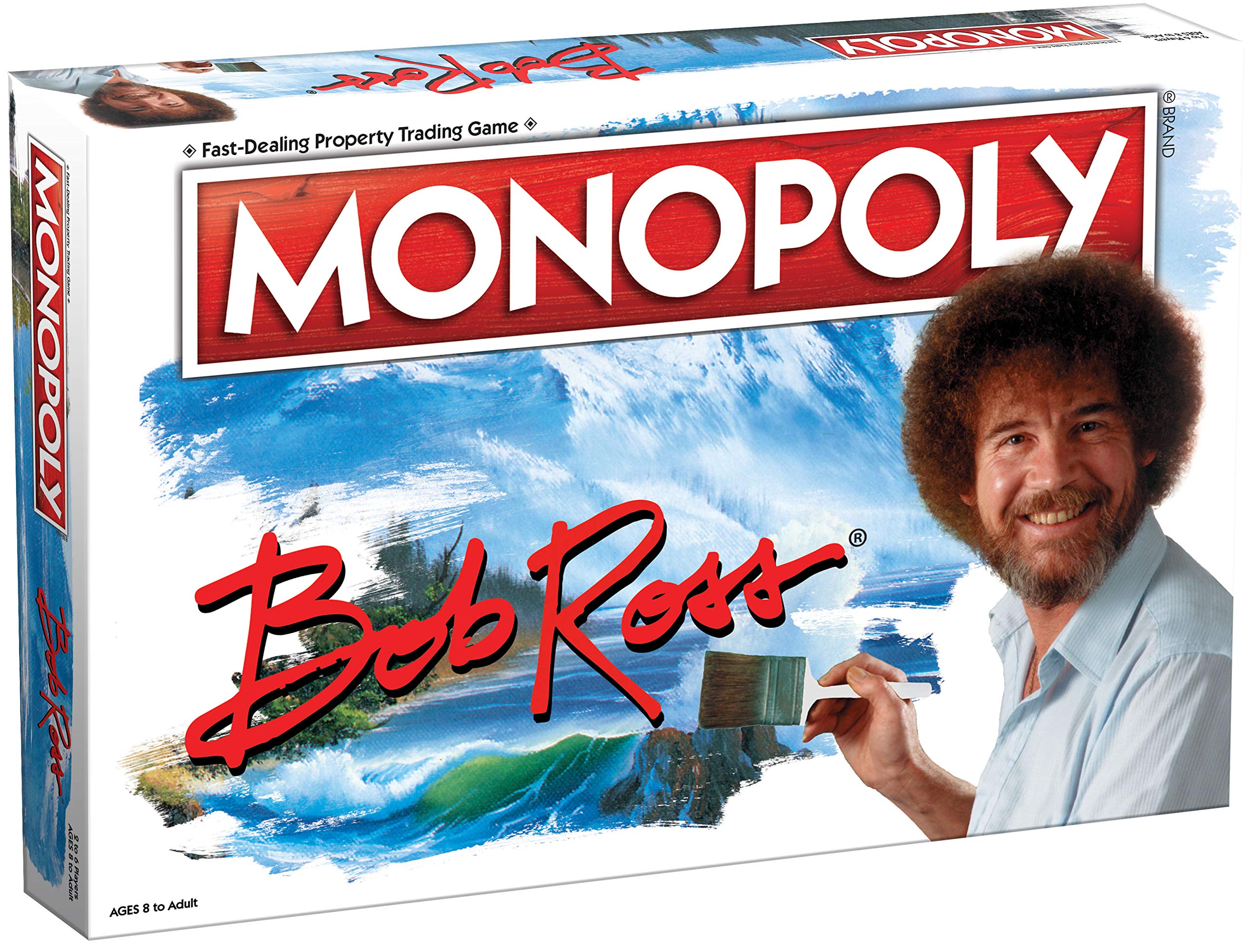 Jogo Monopoly Usaopoly Bob Ross Edition Com 6 Fichas