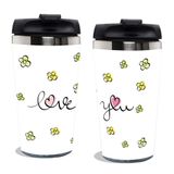 Copo Térmico Inox 450ml - Tampa Segura - Mantém Temperatura