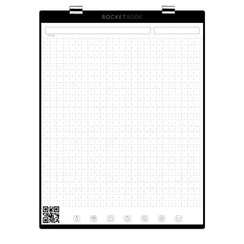 Rocketbook Orbit Letter Page Pack - Smart Reusable Legal Pad - Dot-grid