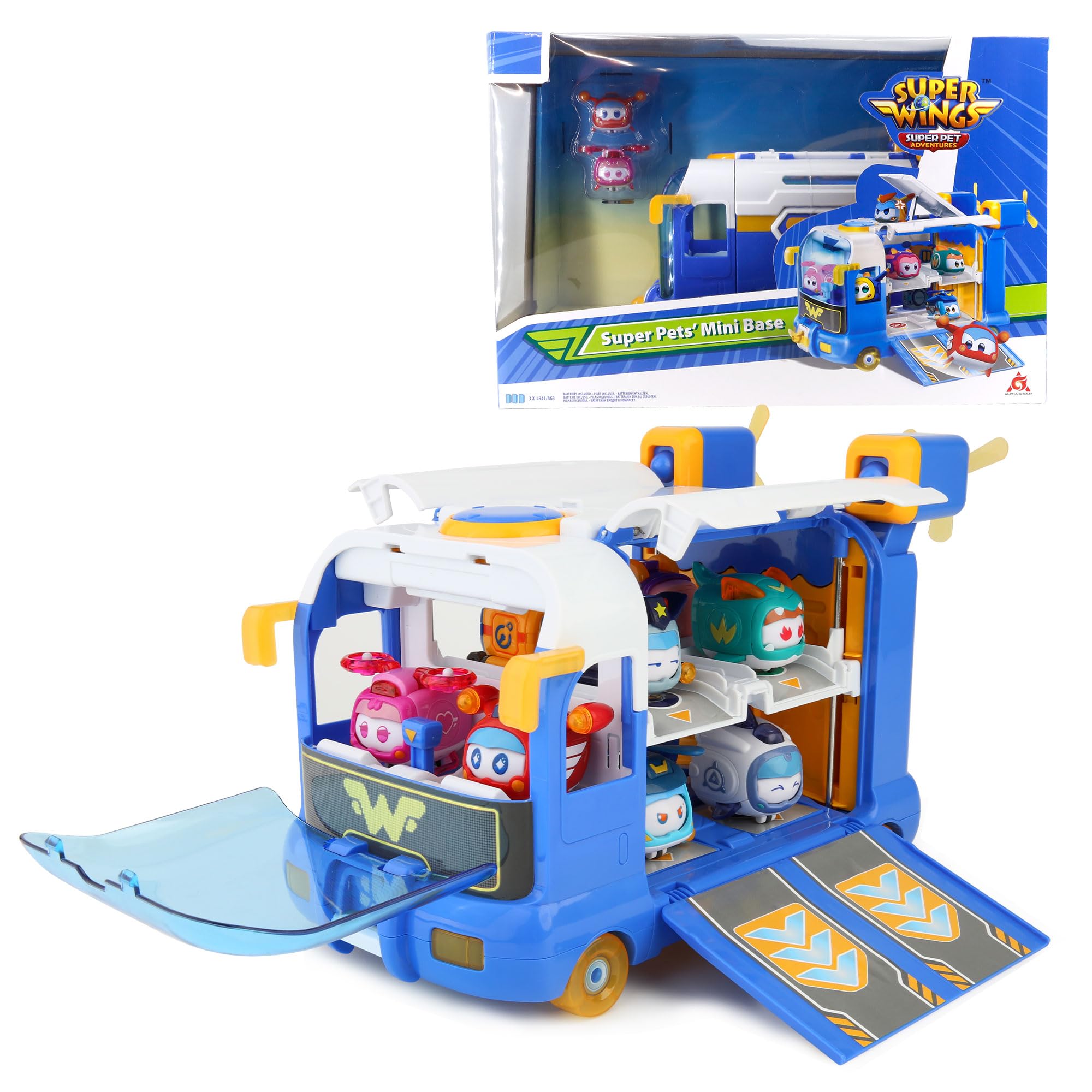 Playset Super Wings Season 7: Nova Minibase Para Super Pets