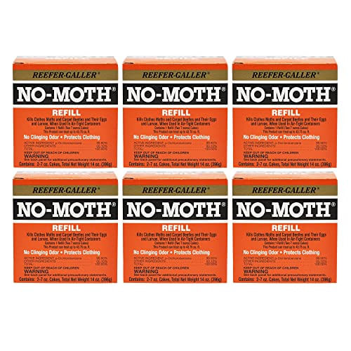 Reefer-galler No Moth Closet Hanger Reill (caso De 6)