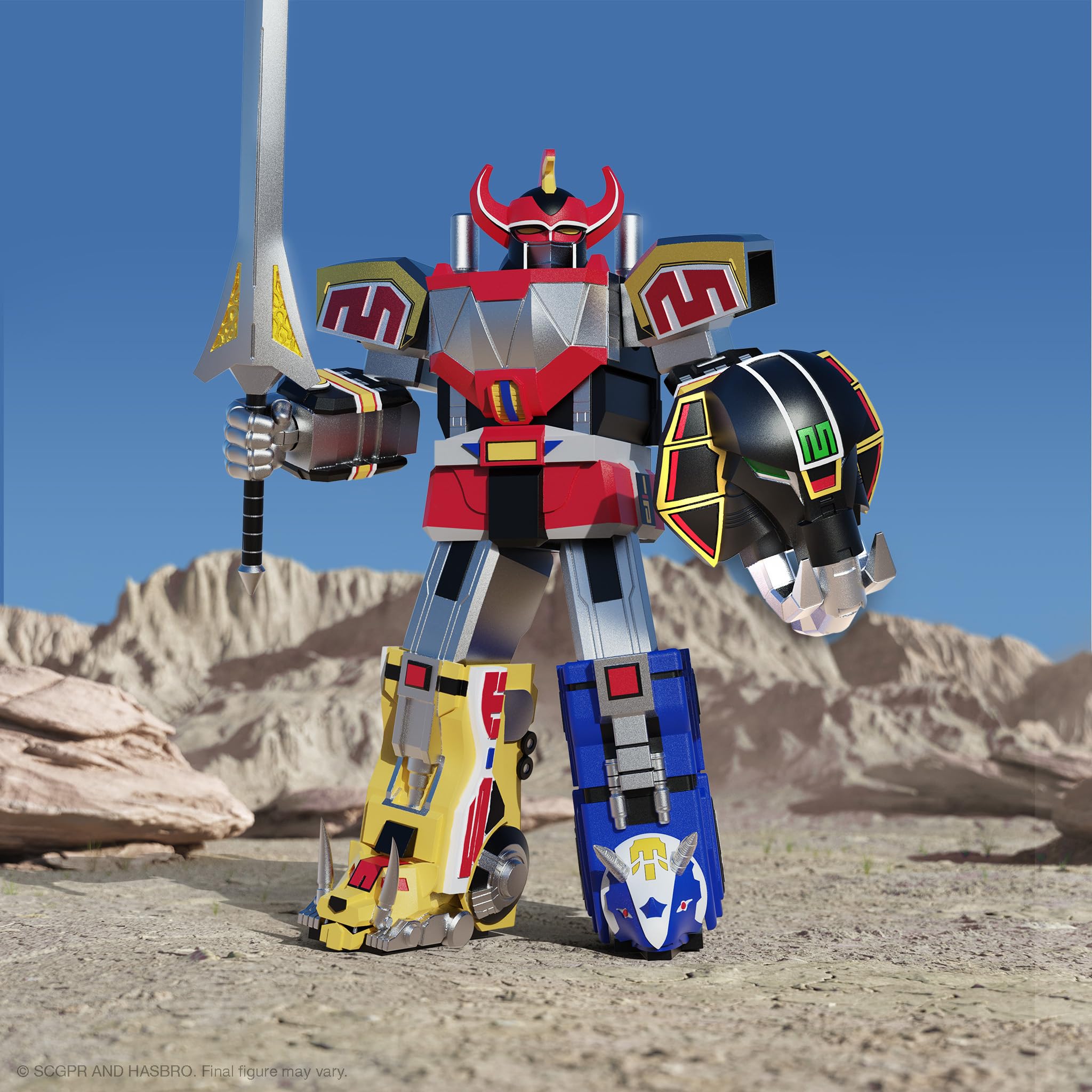 Boneco De Ação Super7 Ultimates! Mighty Morphin Power Rangers Dino