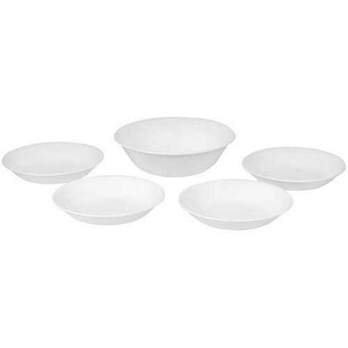 Corelle Livingware Winter Frost White 5-piece Pasta Set
