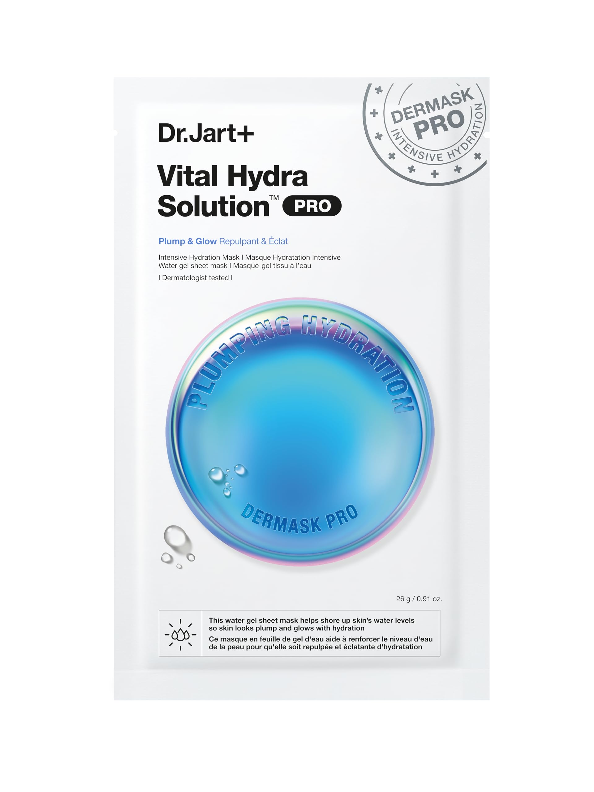 Máscara Facial Dr.jart+ Dermask Vital Hydra Solution Glow