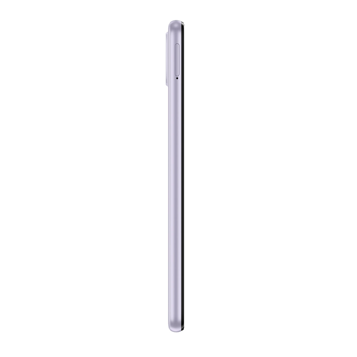 Smartphone Samsung Galaxy A22 128GB Violeta 4G Tela 6.4" Câmera Quadrupla Selfie 13MP Perfil Direito