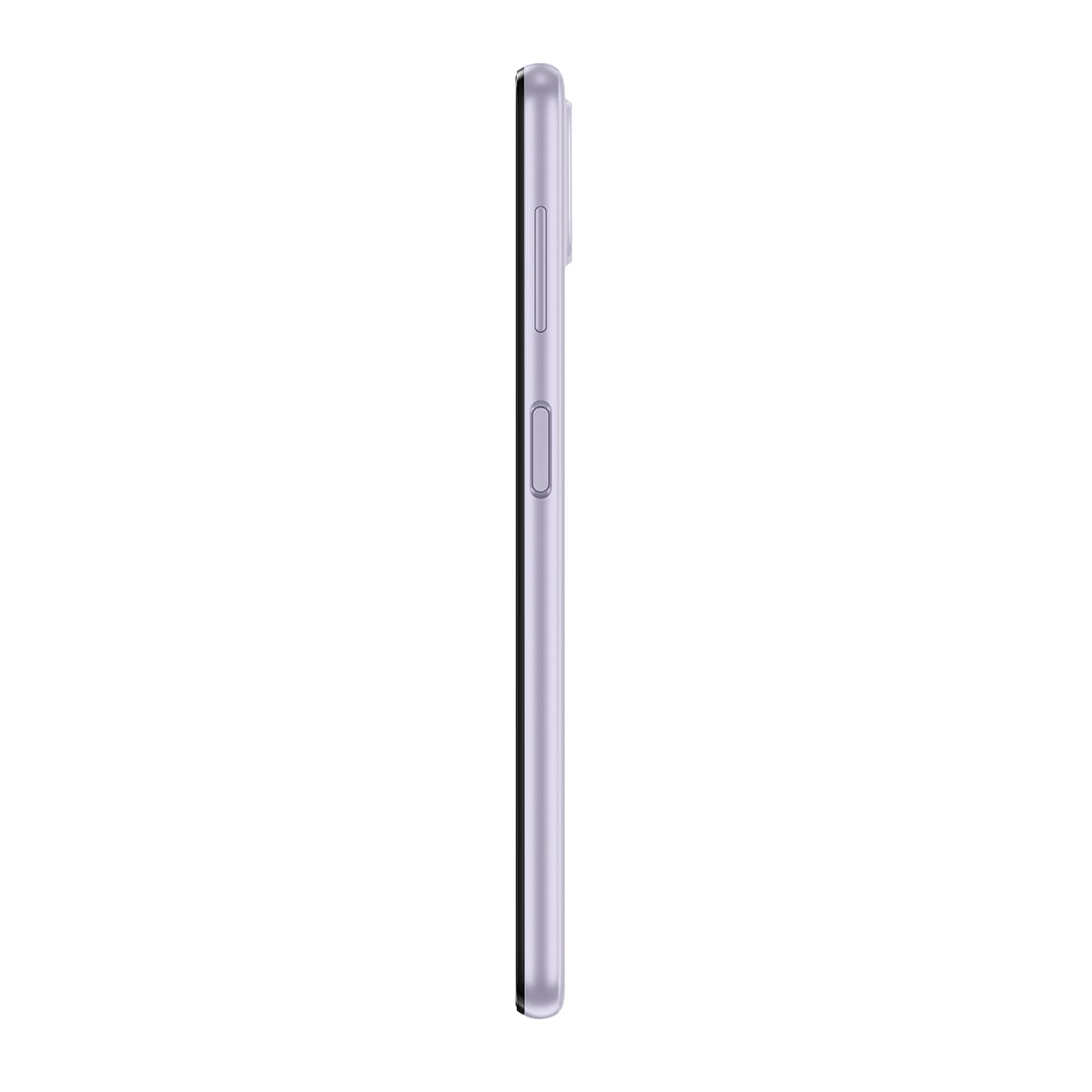 Smartphone Samsung Galaxy A22 128GB Violeta 4G Tela 6.4" Câmera Quadrupla Selfie 13MP Perfil Esquerdo