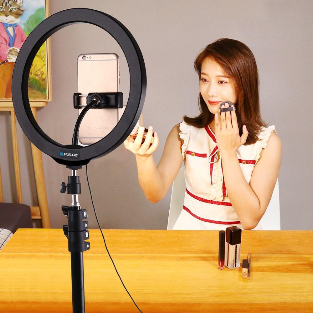 Kit Youtuber Tripé Iluminador Ring Light Suporte Celular