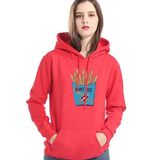 Blusa De Moletom Batatas Fritas Para Mulher - Vermelho - GG