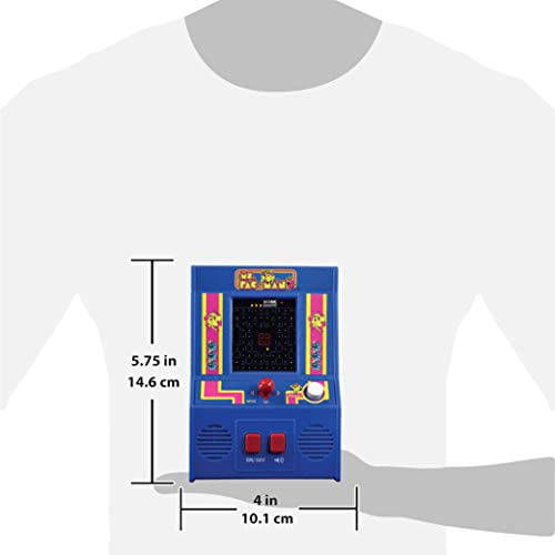 Basic Fun Arcade Classics - Ms Pac-man Retro Mini Arcade Game,multicolor