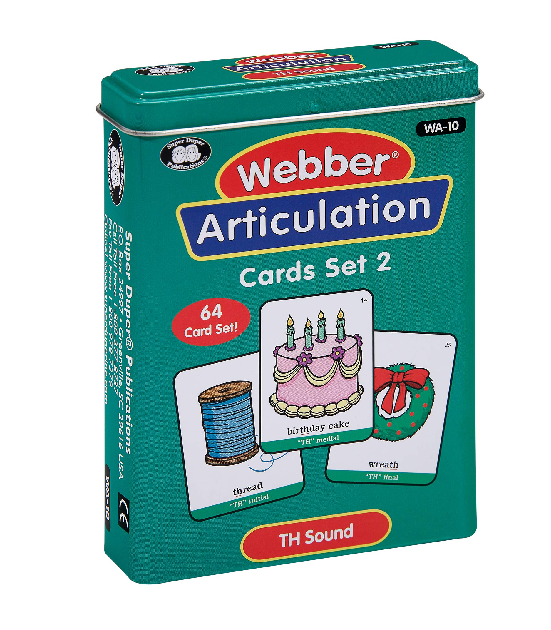 Flash Cards Super Duper Articulation Th Sound Fun Deck