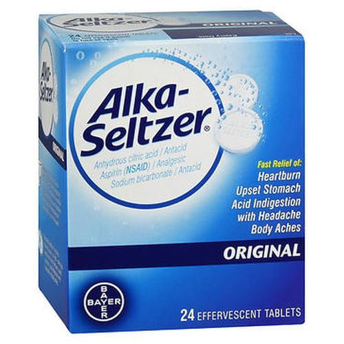 Comprimidos Efervescentes Alka-seltzer Original 24 Comprimidos Da Alka-seltzer (pacote Com 4)