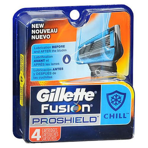 Cartuchos De Refrigeração Gillette Fusion Proshield 4 Unidades Da Gillette (pacote Com 2)