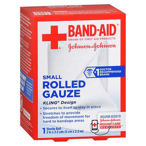 Gaze Enrolada Band-aid Pequena 1 Cada Por Band-aid (pacote Com 4)
