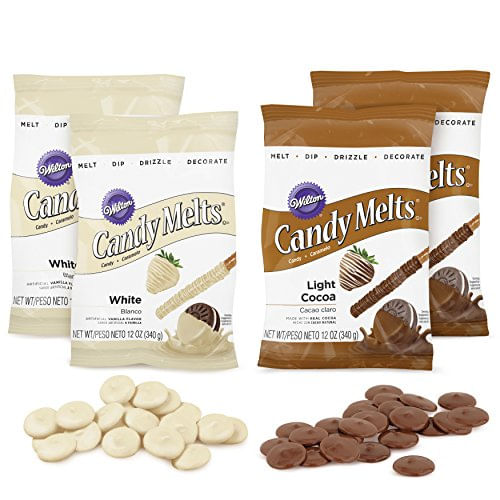 Wilton Light Cacau E White Candy Derrete Conjunto De Doces, 4 Peças®