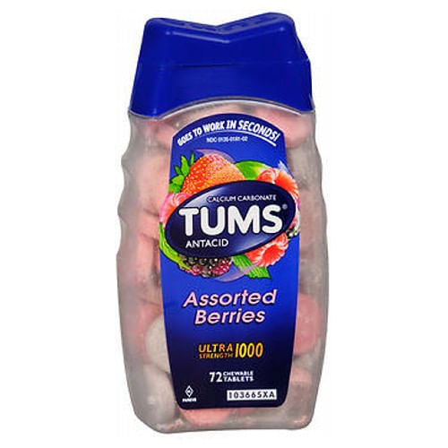 Tums Ultra Strength 1000 Bagas Mastigáveis Sortidas 72 Comprimidos Da The Honest Company (pacote Com 4)