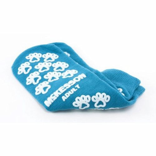 Slipper Socks Teal Case Of 48 Por Mckesson