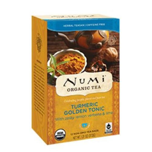 Chá De Cúrcuma Golden Tonic 12 Sacos Da Numi Tea (pacote Com 6)