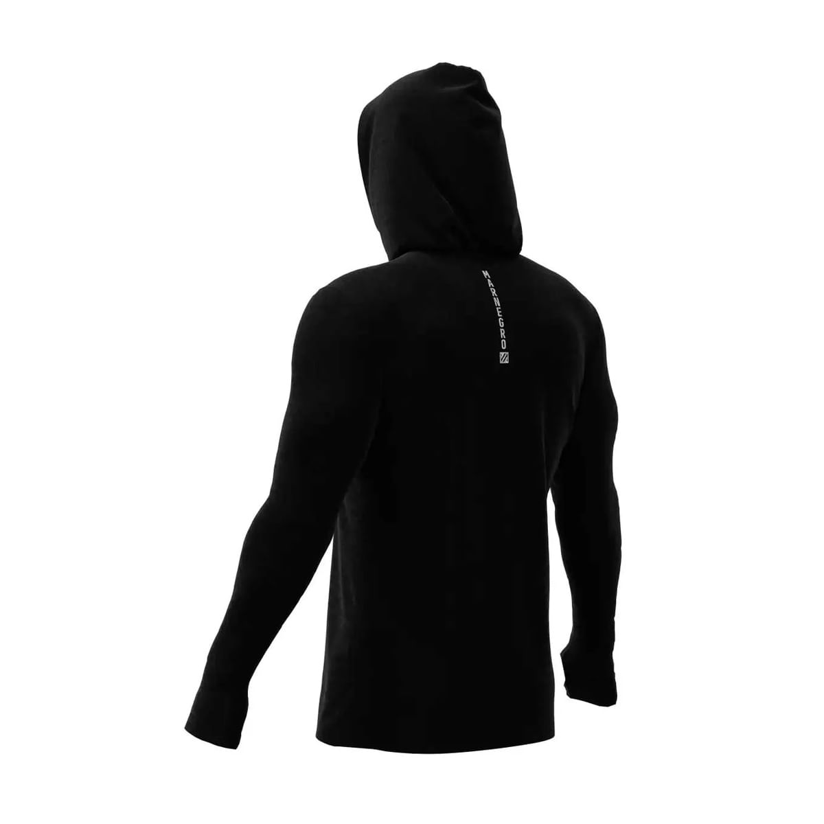 Camisa Mar Negro X-protect 360 Eduardo Monteiro Buff E Capuz Preto