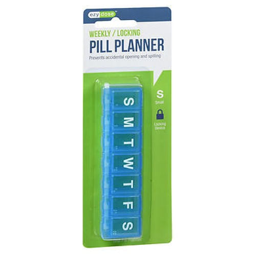 Lembrete De Pílula De Bloqueio De 7 Dias Ezy-dose Pequeno 1 Cada Por Ezy Dose (pacote Com 4)