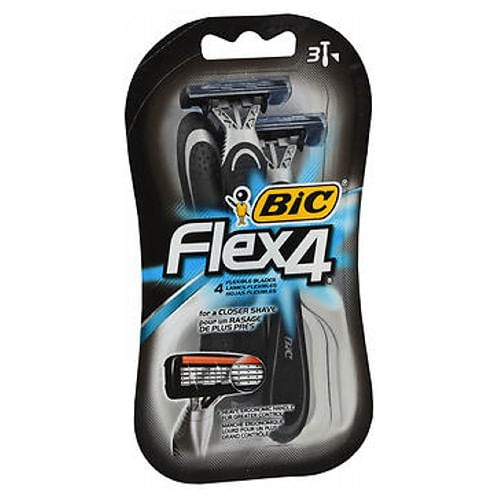 Bic Flex 4 Barbeadores Descartáveis 3 Cada Da Bic (pacote Com 2)