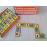 Dominó Divisão Madeira 28 Peças - Treine Tabuada