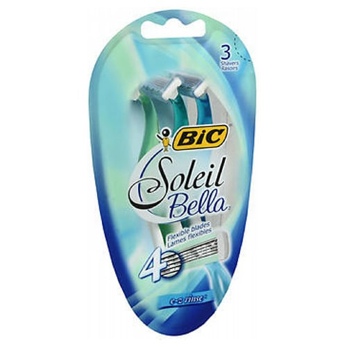 Barbeadores Bic Soleil Bella E-z Rinse 3 Cada Da Bic (pacote Com 4)