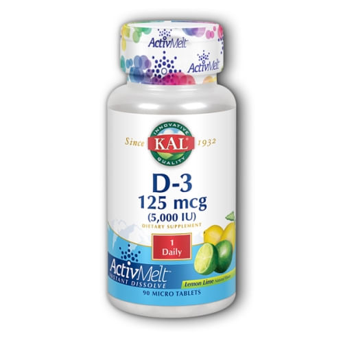 Ultra D-3 5000 Iu Activmelt Vegetarian Lemonlime 90 Conde Por Kal