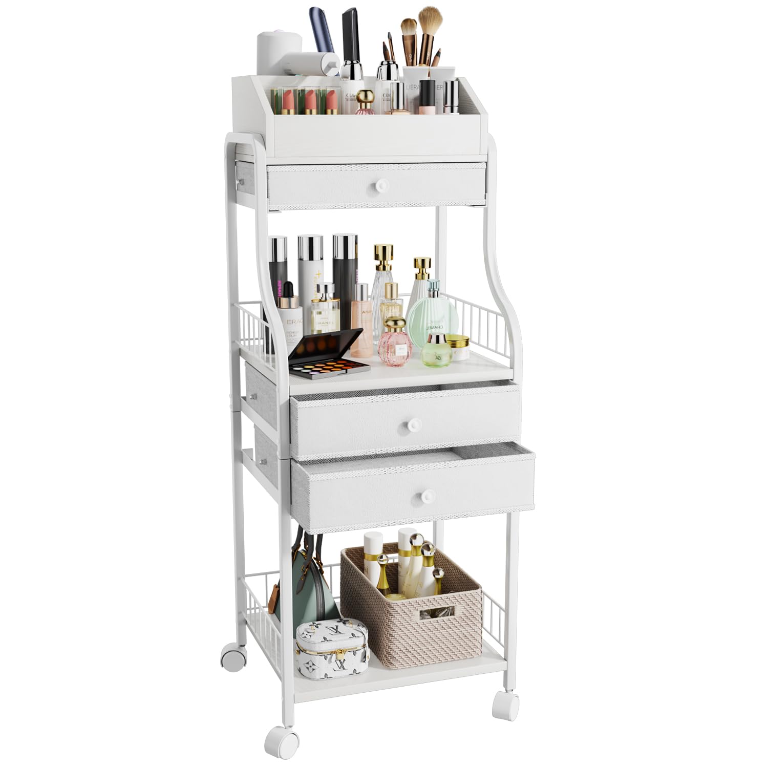 Organizador De Maquiagem Hapirm Floor Storage Skincare Com Gavetas