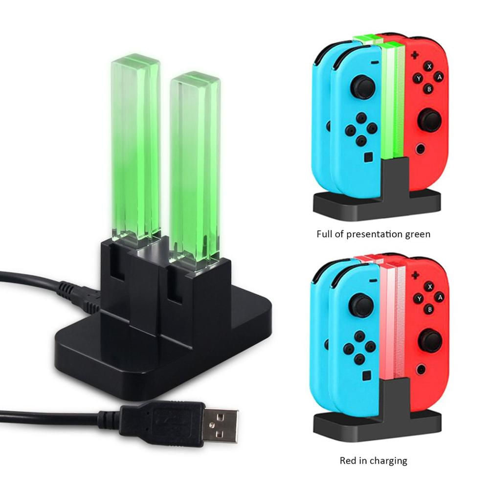4 Em 1 Controlador Led Charging Dock Para Nintendo Switch Joy
