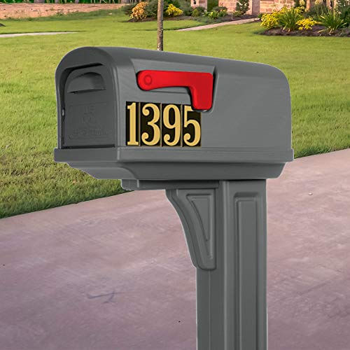 Produtos Hy-ko Mm-5n Números De Vinil Auto Adesivo 3 Alto, Preto &amp; Ouro, 26 Peças