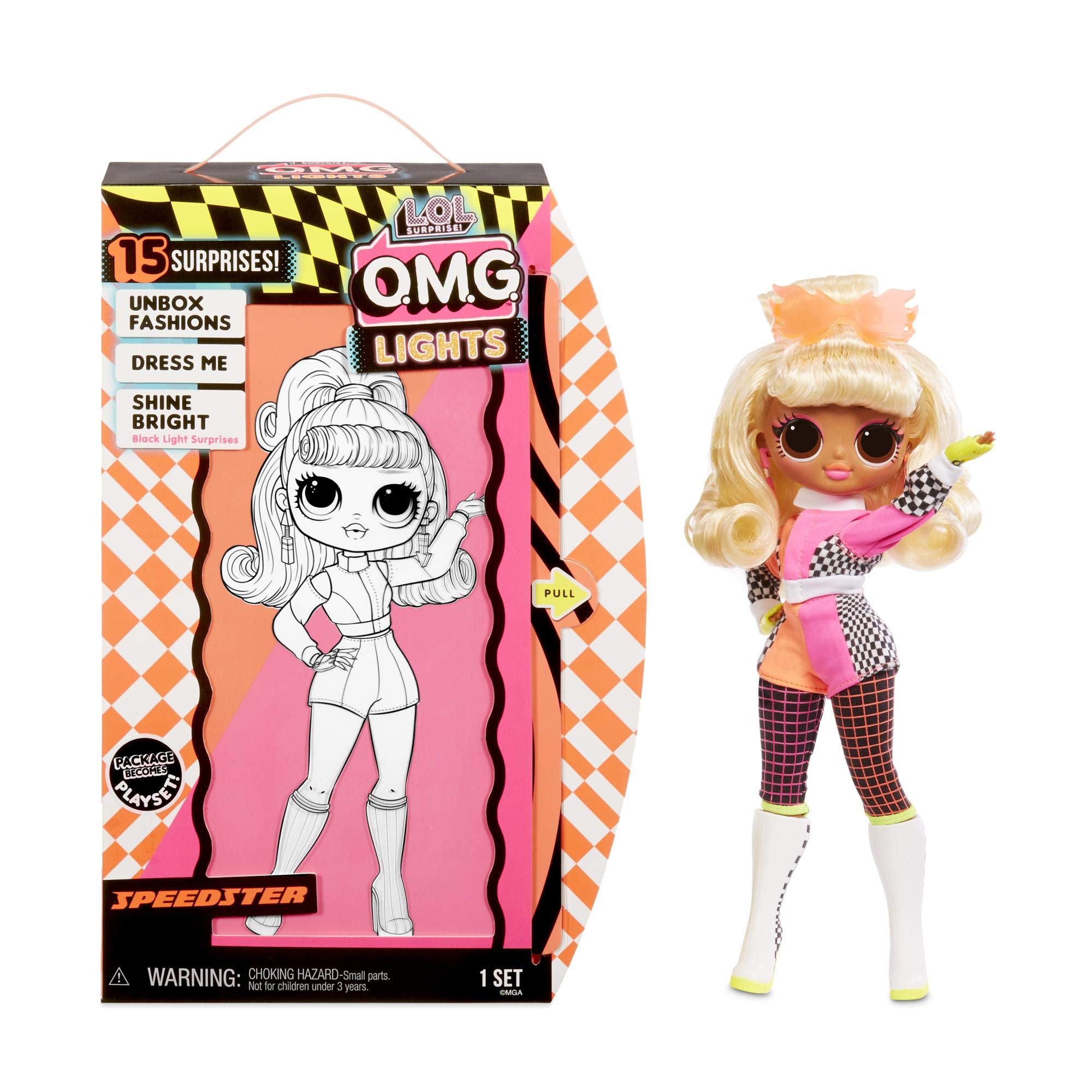 Boneca De Moda L.o.l. Surprise! O.m.g. Lights Speedster +15 Surpresas