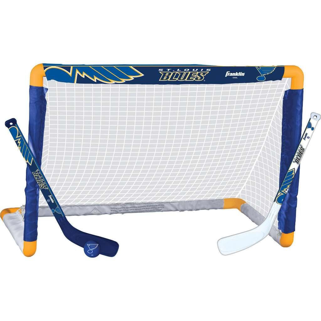 Franklin Sports Louis Blues Mini Hockey Set - Hóquei No Joelho