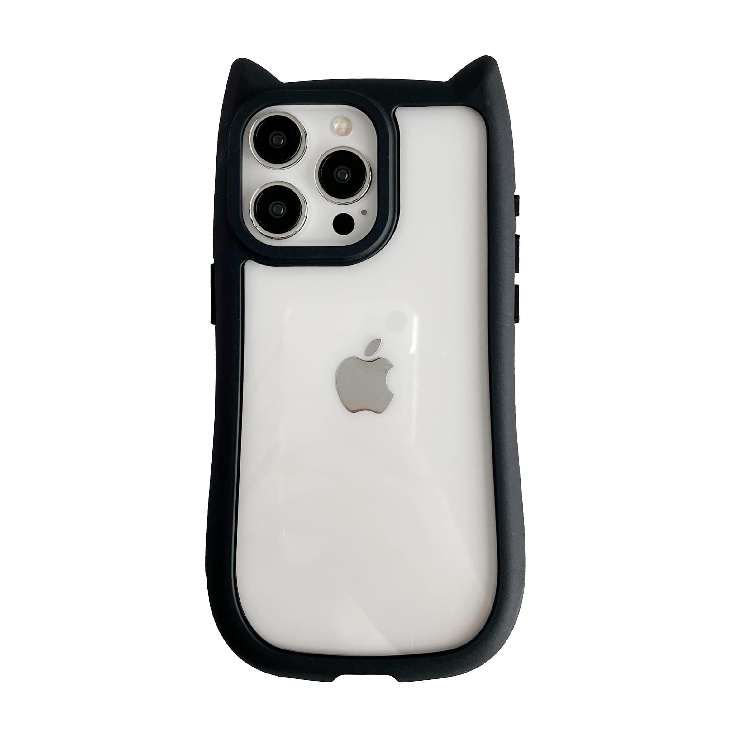 Capa De Telefone Fliracon Cute Cat Ears Clear Para Iphone 15 Plus