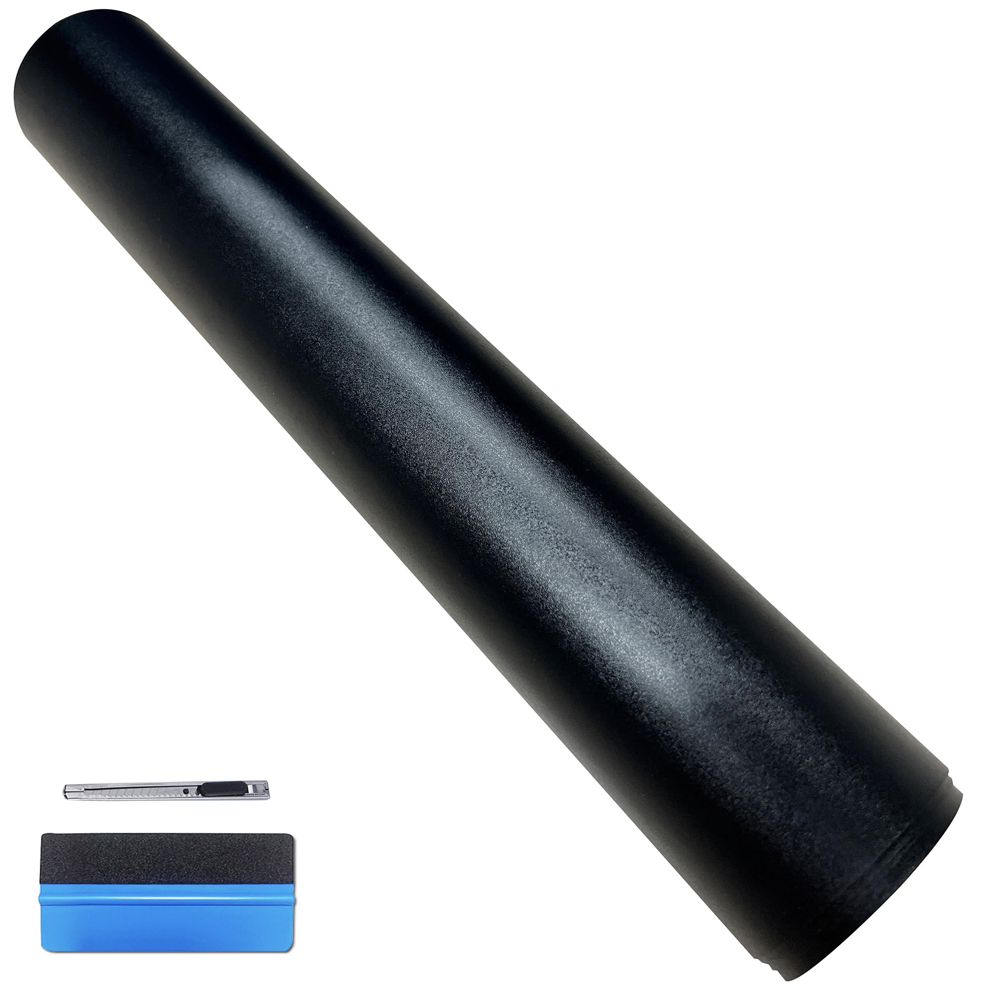 Rolo De Embalagem De Vinil Lzlrun Frosted Matte Black 30 Cm X 3 M