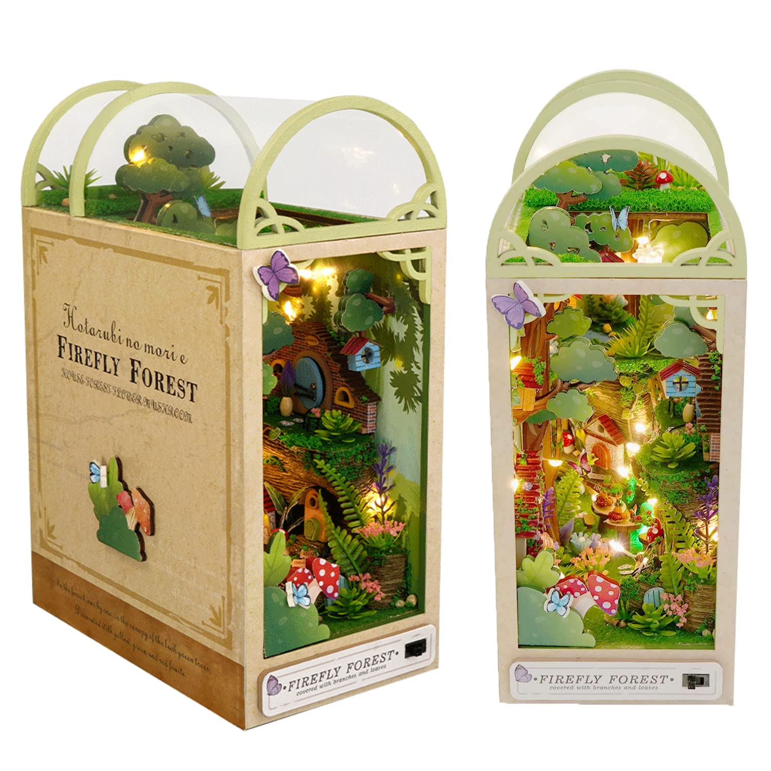 Kit De Livros Diy Room Firefly Forest-tc35 Com Led E Ferramentas