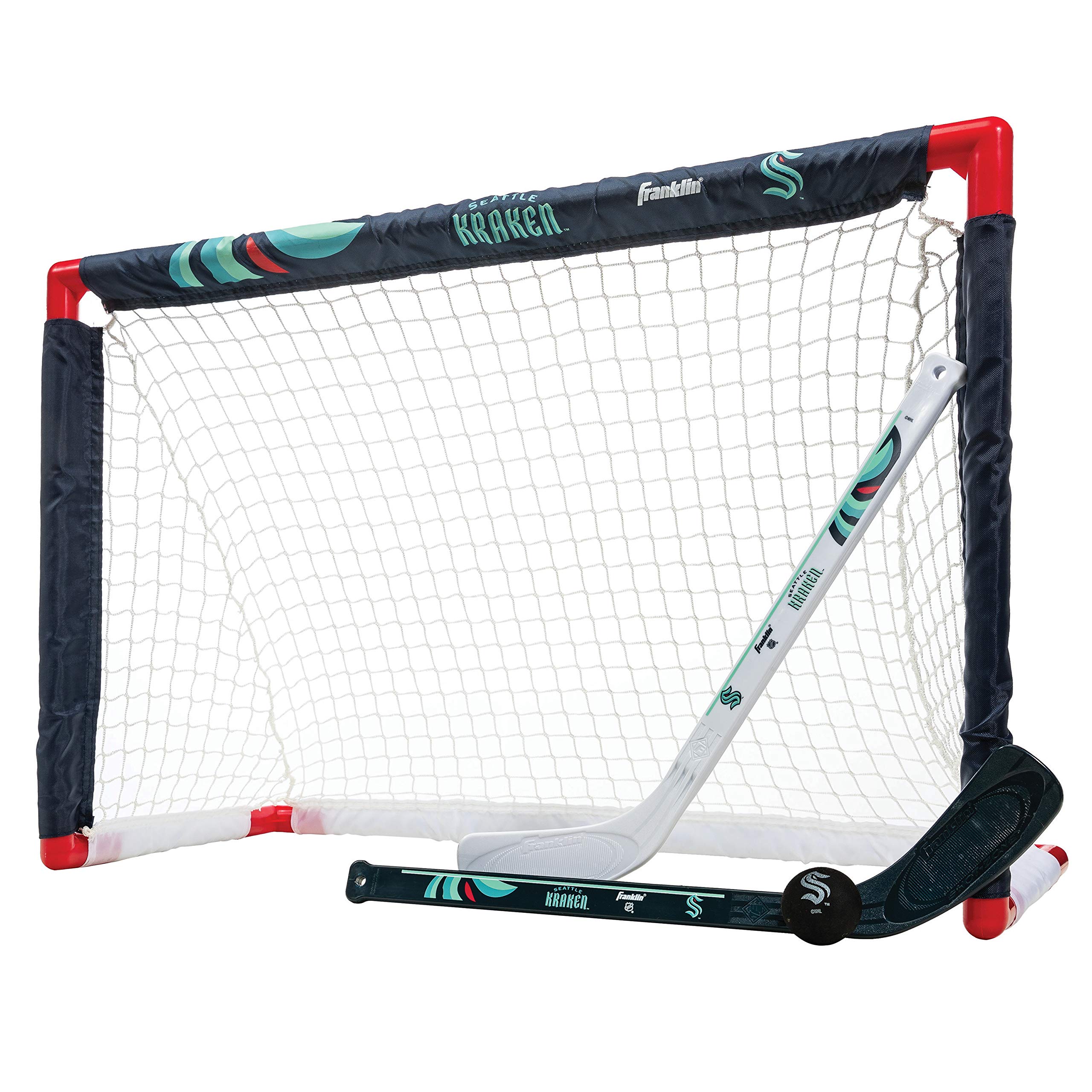 Franklin Sports Seattle Kraken Mini Hockey Set - Joelho Hockey