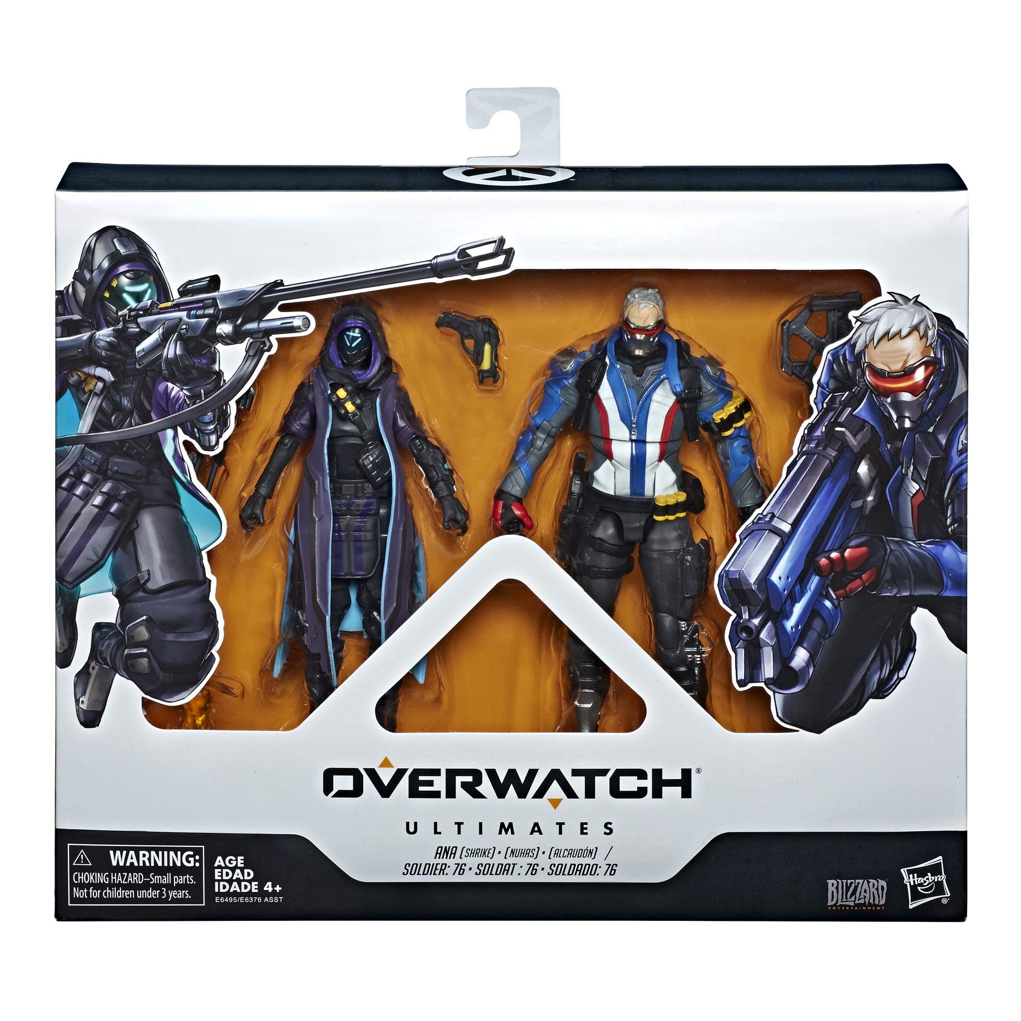 Bonecos De Ação Hasbro Toys Overwatch Ultimates Soldier 76 E Ana