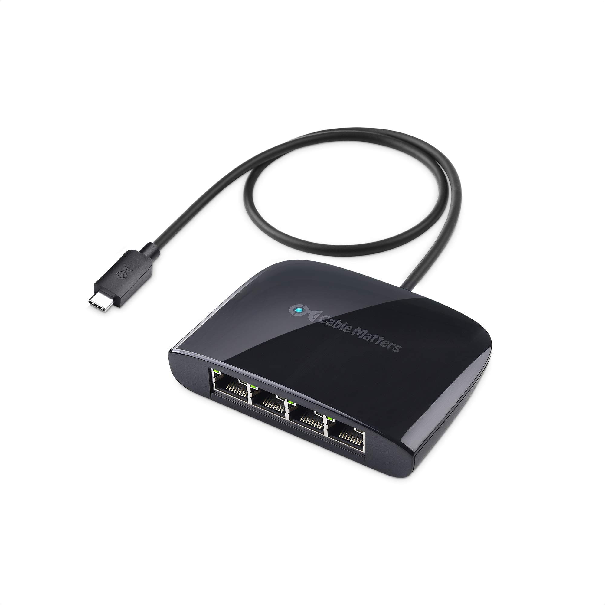 O Cabo Do Switch Ethernet Importa Usb C Para 4 Portas Gigabit