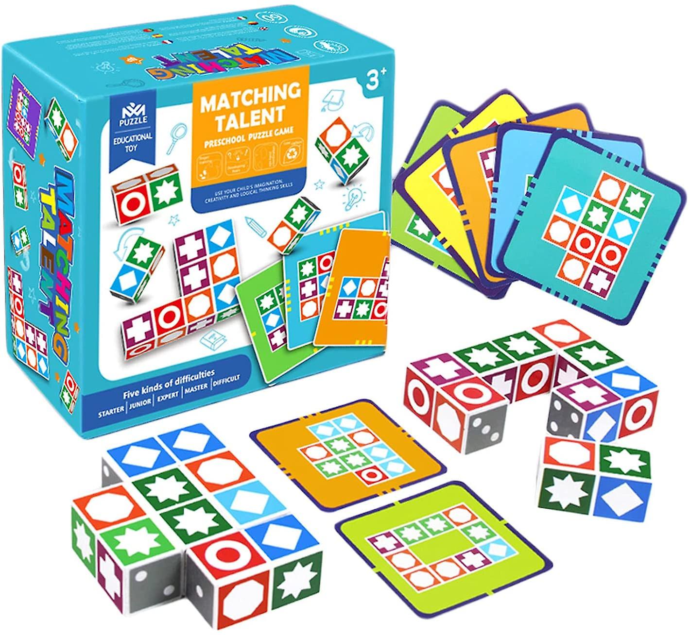 Jogo De Correspondência De Madeira Jogos De Quebra-cabeça Jogos De Tabuleiro De Família