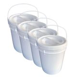 Balde Plástico 12l Tampa Rosca P Armazenar Mel