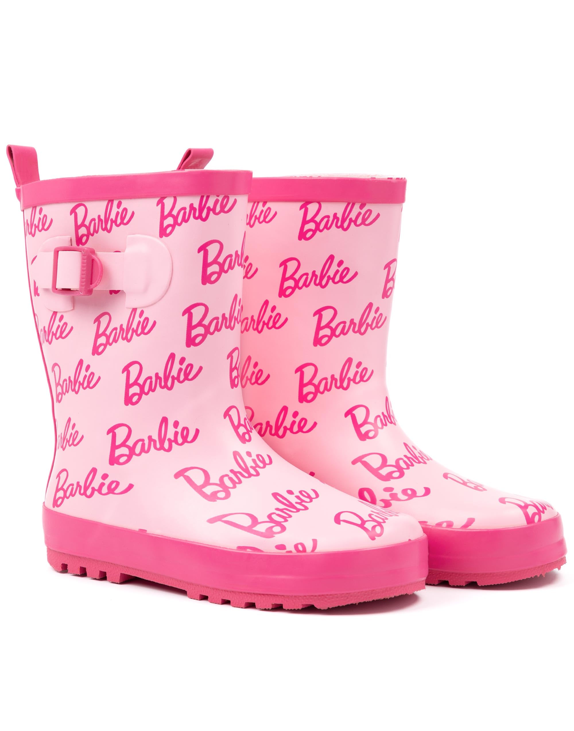 Botas Rain Wellington Barbie Wellies Para Meninas Rosa Com Glitter