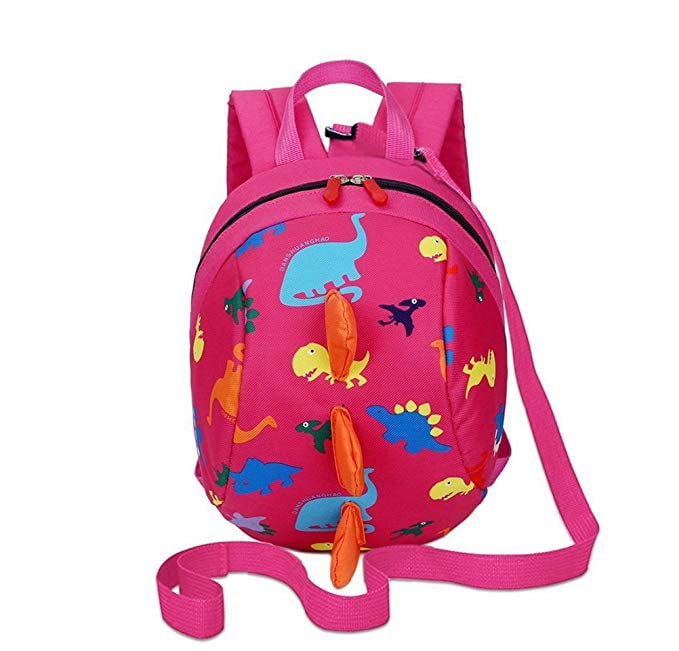 Mochila Para Crianças Cute Dinosaur Traction Seat Belt Rosa