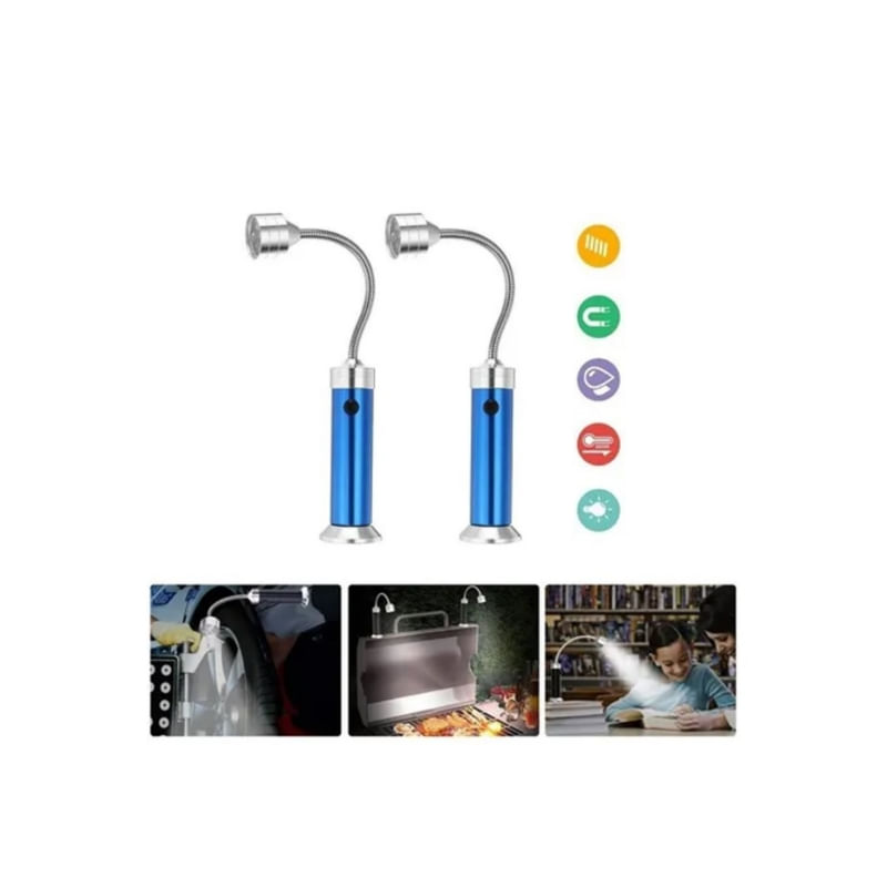 Lâmpada Led X12 Flexible Magnetic Work Bbq
